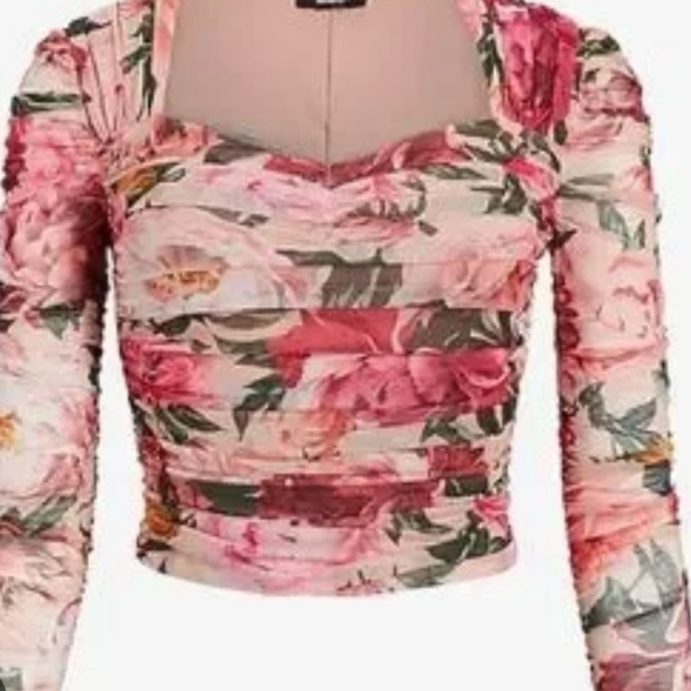 Express Blush Pink Body Contour Top